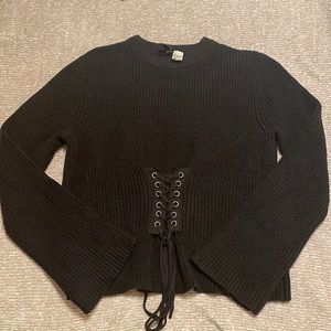 H&M divided corset detail sweater